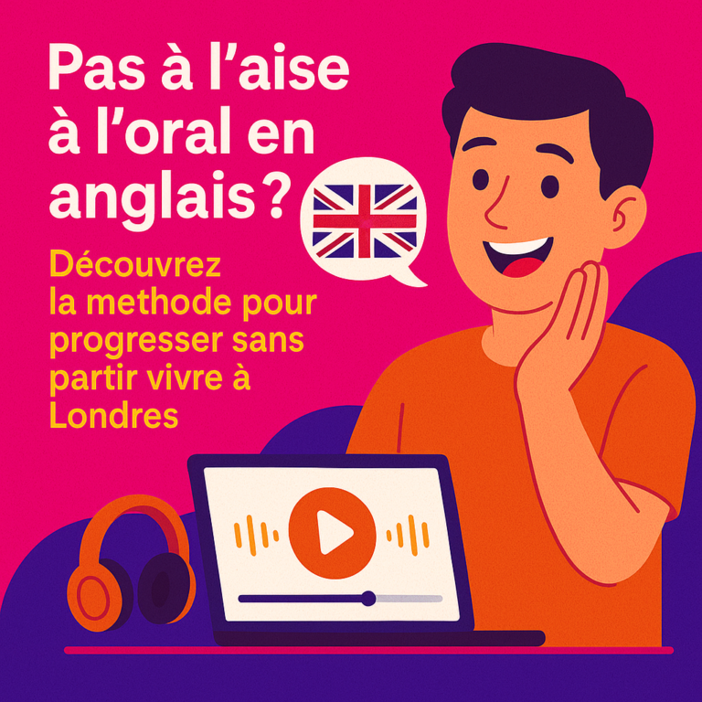 Pas à l’aise à l’oral en anglais ? Découvrez la méthode pour progresser sans partir vivre à Londres